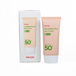 Солнцезащитный крем для выравнивания тона лица Manyo Foundation Free Sun Cream SPF/PA++++ 50+ 50ml