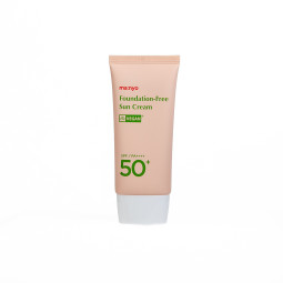 Сонцезахисний крем для вирівнювання тону обличчя Manyo Foundation Free Sun Cream SPF/PA++++ 50+ 50ml