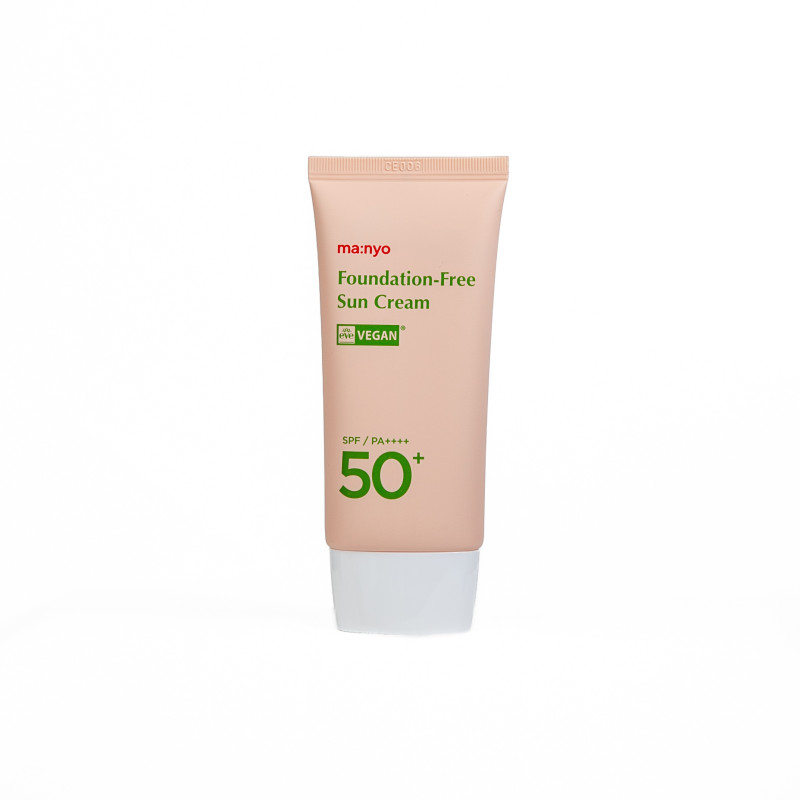 Сонцезахисний крем для вирівнювання тону обличчя Manyo Foundation Free Sun Cream SPF/PA++++ 50+ 50ml