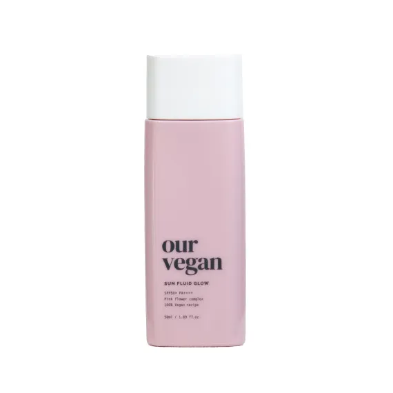 Сонцезахисний флюїд для вирівнювання тону обличчя Manyo Our Vegan Sun Fluid Glow SPF 50+ 50ml Сонцезахисний флюїд для вирівнювання тону обличчя Manyo Our Vegan Sun Fluid Glow SPF 50+ 50ml