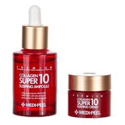 Набір для обличчя нічний Medi-Peel Collagen Super 10 Sleeping Care Set l 30ml+10g