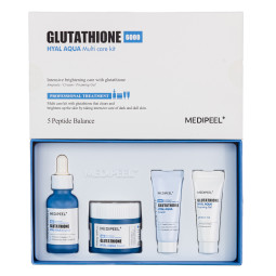 Набор для лица увлажняющий с глутатионом и гиалуроновой кислотой Medi-Peel Glutathione Hyal Aqua Multi Care Kit 50g + 30ml + 15g