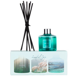 Аромадиффузор для дома Kundal Perfume Diffuser Jeju Edition  200ml*3ea (набор)