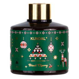 Аромадифузор для дому новорічний "Чорна Вишня" Kundal Perfume Diffuser Christmas Edition Black Cherry 200ml*2ea (набір)