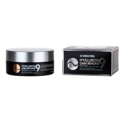 Патчі для очей освітлюючі проти зморшок Medi-Peel Hyaluron Dark Benone Peptide 9 Ampoule Eye Patch 60ea