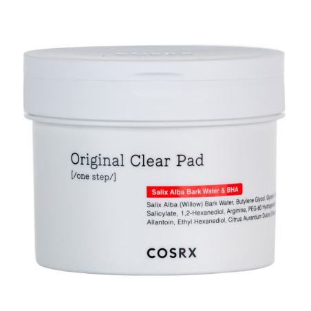 Диски для лица отшелушивающие с салициловой кислотой CosRX One Step Original Clear Pad 70ea