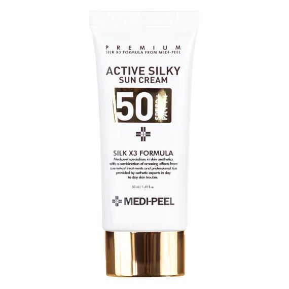 Сонцезахисний крем для обличчя омолоджуючий Medi-Peel Active Silky Sun Cream 50ml Сонцезахисний крем для обличчя омолоджуючий Medi-Peel Active Silky Sun Cream 50ml