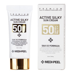 Солнцезащитный крем для лица омолаживающий Medi-Peel Active Silky Sun Cream 50ml