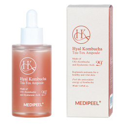 Сыворотка для лица увлажняющая с комбучей Medi-Peel Hyal Kombucha Tea-Tox Ampoule 50ml 