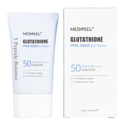 Сонцезахисна сироватка для обличчя Medi-Peel Glutathione Hyal Aqua Sun Serum 50ml