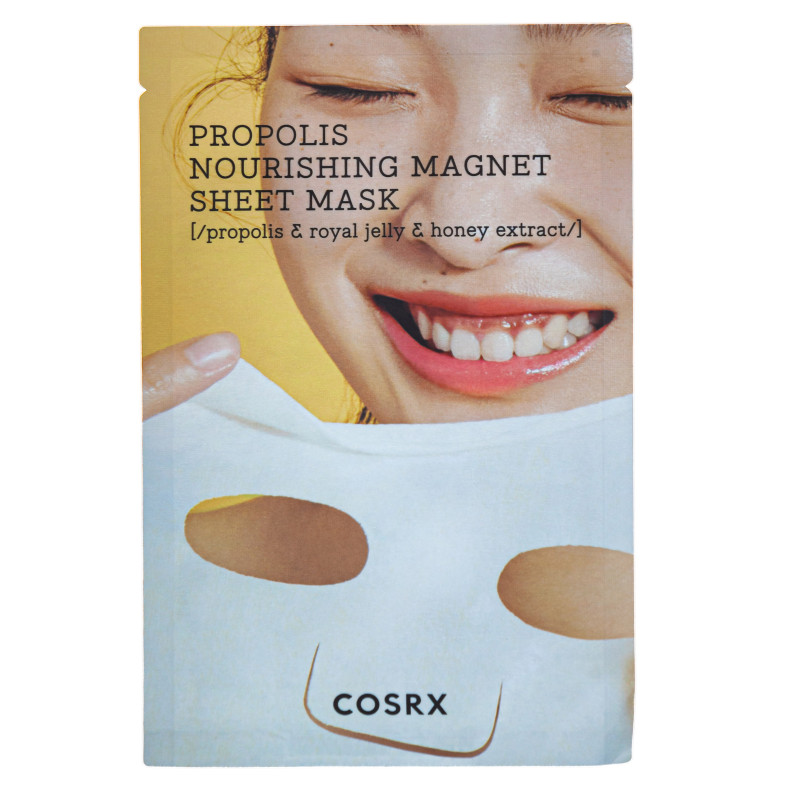 Тканинна поживна маска для обличчя з прополісом CosRX Full Fit Propolis Nourishing Magnet Sheet Mask