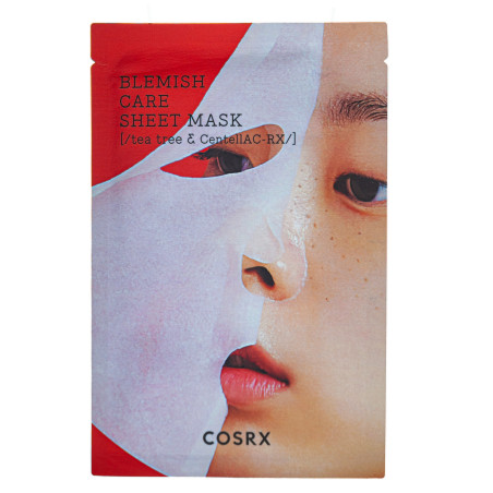 Маска для лица тканевая успокаивающая с чайным деревом CosRX AC Collection Blemish Care Sheet Mask