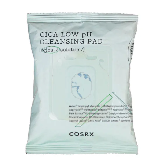 Т.П. до 01.07.2025р. Очищаючі диски для обличчя з центелою CosRX Pure Fit Cica Low pH Cleansing Pad 30pc