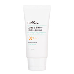 Солнцезащитный крем для лица лёгкий успокаивающий Dr. Oracle Centella Biome Cica Mild Suncream SPF 50+PA+++ 50 ml