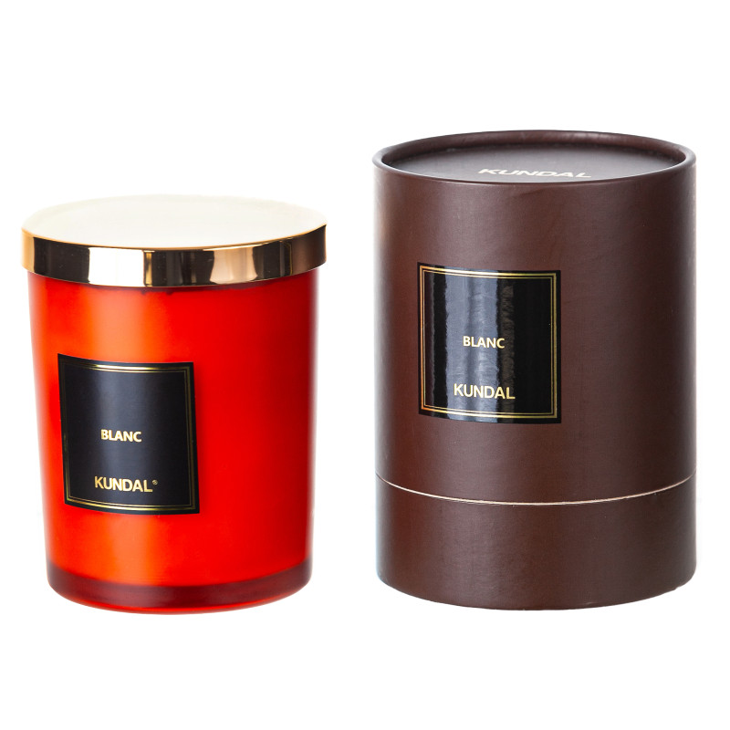 Аромасвеча "Бланк - нежный аромат чистоты" Kundal Perfume Natural Soy Candle Blanc  500g