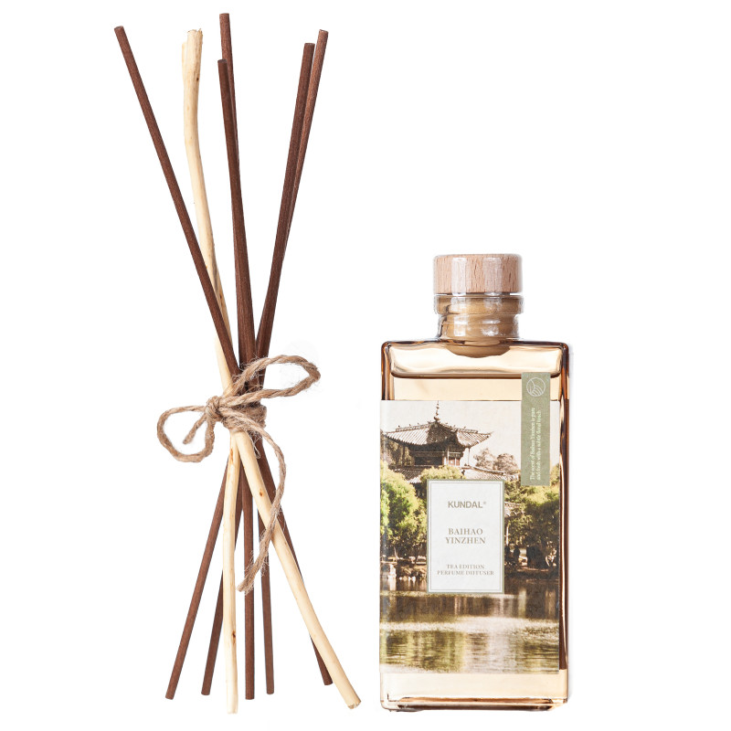 Аромадифузор для дому "Чашка зеленого чаю" Kundal  Tea Edition Perfume Diffuser BAIHAO YINZHEN 140ml