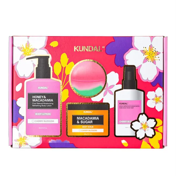 Набор косметики по уходу за телом Kundal Bath&Body Gift Set Cherry Blossom Набор косметики по уходу за телом Kundal Bath&Body Gift Set Cherry Blossom