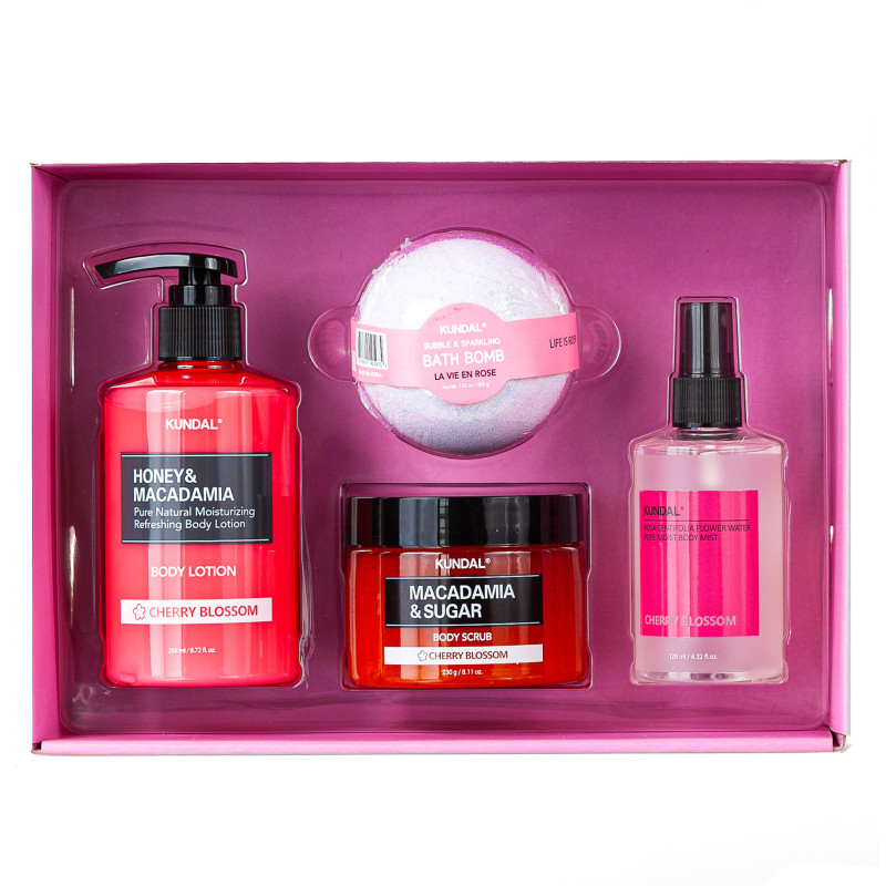 Набор косметики по уходу за телом Kundal  Bath&Body Gift Set Cherry Blossom 