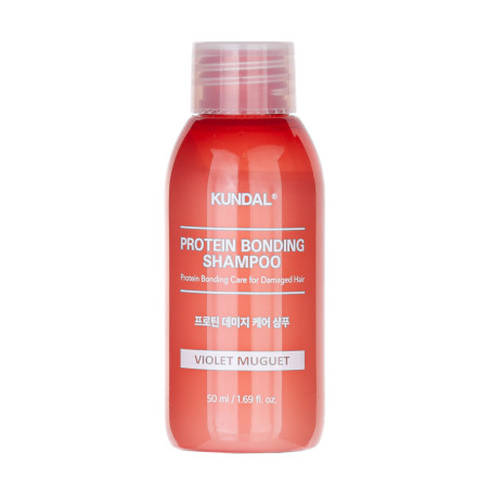 Шампунь для повреждённых волос "Фиолетовый ландыш" Kundal Protein Bonding Shampoo Violet Muguet 50ml 