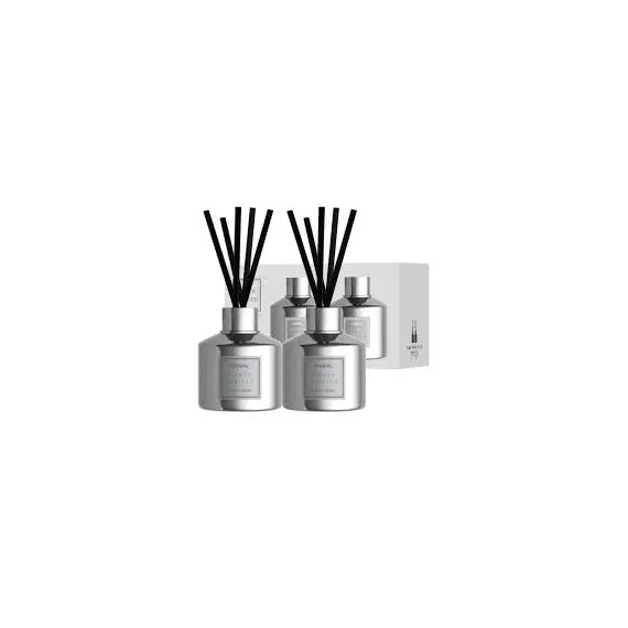 Аромадиффузор для дома "Белый Мускус" Kundal Perfume Diffuser Silver Edition White Musk 200ml*2ea Аромадиффузор для дома "Белый Мускус" Kundal Perfume Diffuser Silver Edition White Musk 200ml*2ea