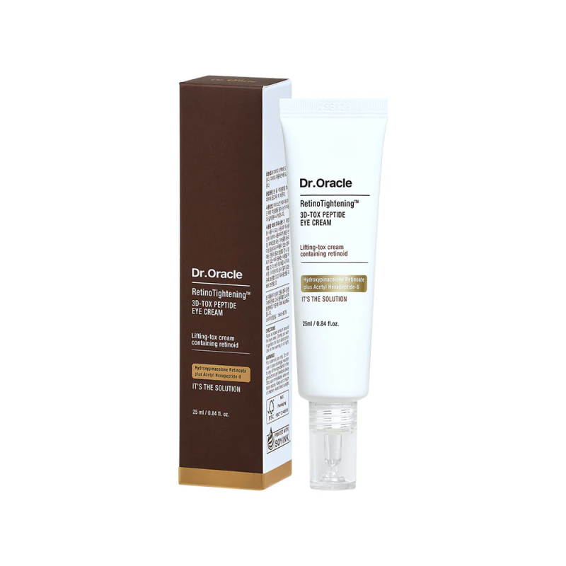 Крем для глаз с ретинолом нового поколения Dr. Oracle RetinoTightening 3D-TOX Peptide Eye Cream 30ml