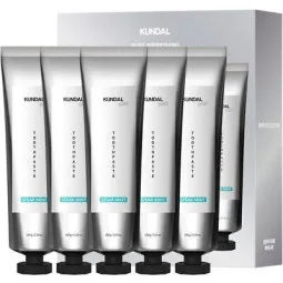 Зубная паста отбеливающая Kundal Pure Refreshing Whitening Toothpaste Spear Mint 150g*5 (набор 5шт)