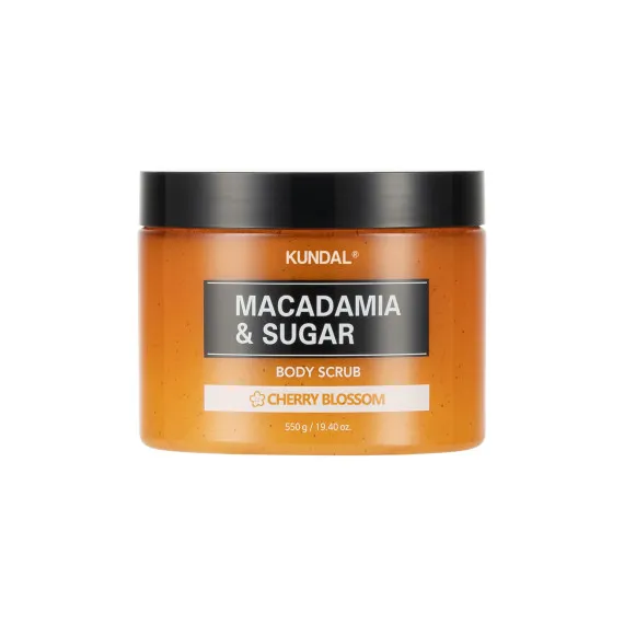 Скраб для тіла цукровий "Вишневий Цвіт" Kundal Macadamia & Sugar Body Scrub Cherry Blossom 550gr Скраб для тіла цукровий "Вишневий Цвіт" Kundal Macadamia & Sugar Body Scrub Cherry Blossom 550gr