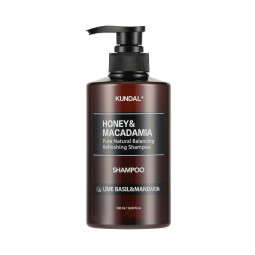 Шампунь відновлюючий "Лайм & Базилік & Мандарин" Kundal Honey & Macadamia Nature Shampoo Lime Basil & Mandarin 500ml