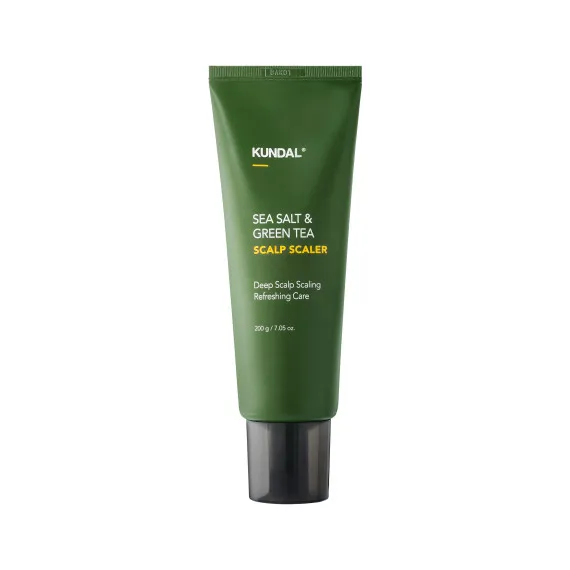 Скраб для шкіри голови Kundal Sea Salt & Green Tea Scalp Scaler Herb Mint 200g Скраб для шкіри голови Kundal Sea Salt & Green Tea Scalp Scaler Herb Mint 200g