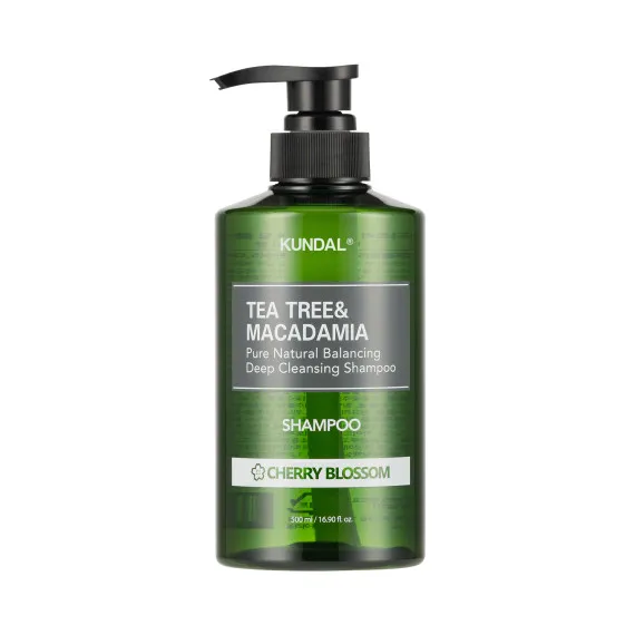Шампунь балансирующий "Вишнёвый цвет" Kundal Tea Tree & Macadamia Deep Cleansing Shampoo Cherry Blossom 500ml Шампунь балансирующий "Вишнёвый цвет" Kundal Tea Tree & Macadamia Deep Cleansing Shampoo Cherry Blossom 500ml