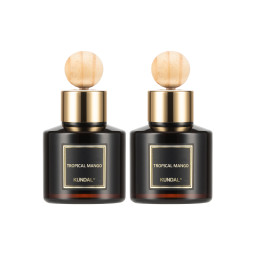 Аромадиффузор для машины "Тропический Манго" Kundal Perfume Car Diffuser Tropical Mango 75ml*2ea (набор)