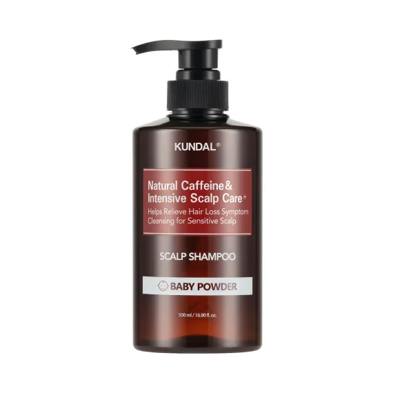 Шампунь против выпадения волос "Детская присыпка" Kundal Natural Caffeine & Intensive Scalp Care Shampoo Baby Powder 500ml Шампунь против выпадения волос "Детская присыпка" Kundal Natural Caffeine & Intensive Scalp Care Shampoo Baby Powder 500ml