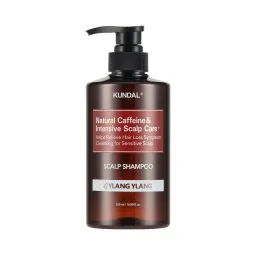 Шампунь против выпадения волос "Иланг-иланг" Kundal Natural Caffeine & Intensive Scalp Care Shampoo Ylang-Ylang 500ml