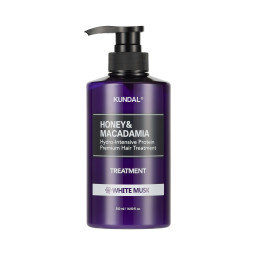 Кондиционер-маска для волос "Белый мускус" Kundal Honey & Macadamia Protein Hair Treatment White Musk 500ml 