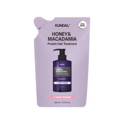 Рефіл кондиціонеру Kundal Honey & Macadamia Protein Treatment Refill Pack Baby Powder 400ml