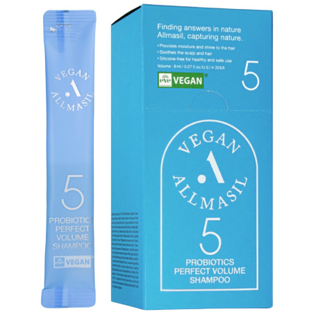 Шампунь для об'єму волосся Allmasil 5 Probiotics Perfect Volume Shampoo Stick Pouch 8ml*20ea (пачка)