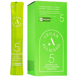 Шампунь с яблочным уксусом Allmasil 5 Probiotics Apple Vinegar Shampoo Stick Pouch 8ml*20ea (пачка)