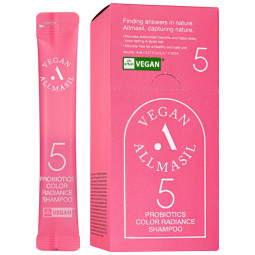 Шампунь для фарбованого волосся Allmasil 5 Probiotics Color Radiance Shampoo Stick Pouch 8ml*20еа (упаковка)