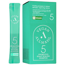 Шампунь для глибкого очищення шкіри голови Allmasil 5 Probiotics Scalp Scaling Shampoo Stick Pouch 8ml*20еа (упаковка)