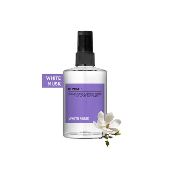 Спрей для тіла парфумований "Білий мускус" Kundal Pure Moist Body Mist White Musk 128ml Спрей для тіла парфумований "Білий мускус" Kundal Pure Moist Body Mist White Musk 128ml