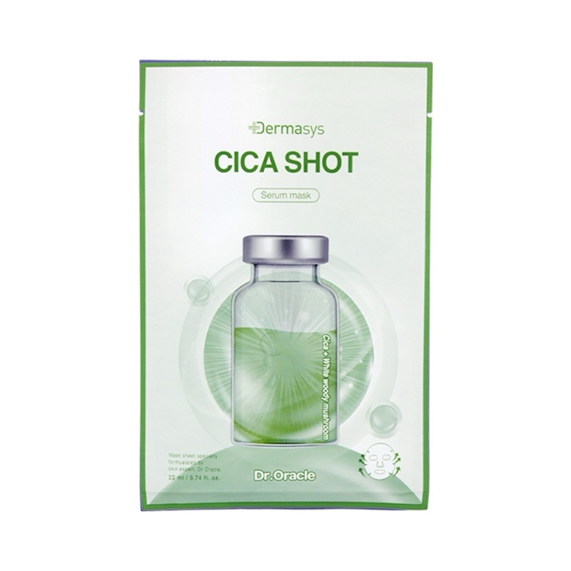 Маска для лица успокаивающая с центеллой Dr. Oracle Cica Shot Serum Mask 1ea