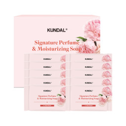 Мило для тіла парфумоване "Солодка півонія" Kundal Signature Perfume & Moisturizing Soap Sweet Peony 85g (1 шт)