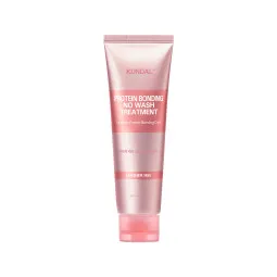Несмываемый крем-кондиционер для волос "Кожа & Ирис" Kundal Protein Bonding No Wash Treatment Leather Iris 130ml 