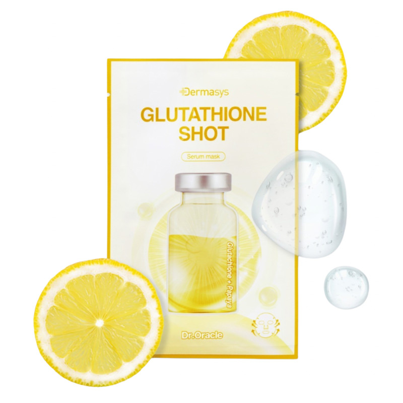 Маска для обличчя тканинна освітлююча Dr. Oracle Glutathione Shot Serum Mask 1ea Маска для обличчя тканинна освітлююча Dr. Oracle Glutathione Shot Serum Mask 1ea