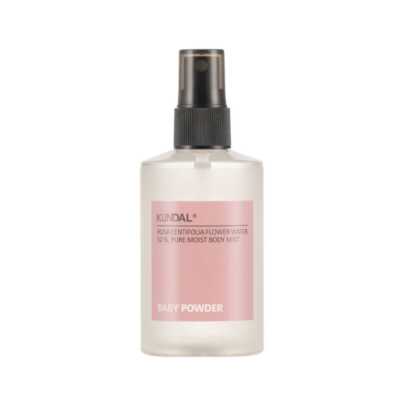 Спрей для тела парфюмированный "Детская присыпка" Kundal Pure Moist Body Mist Baby Powder 128ml Спрей для тела парфюмированный "Детская присыпка" Kundal Pure Moist Body Mist Baby Powder 128ml