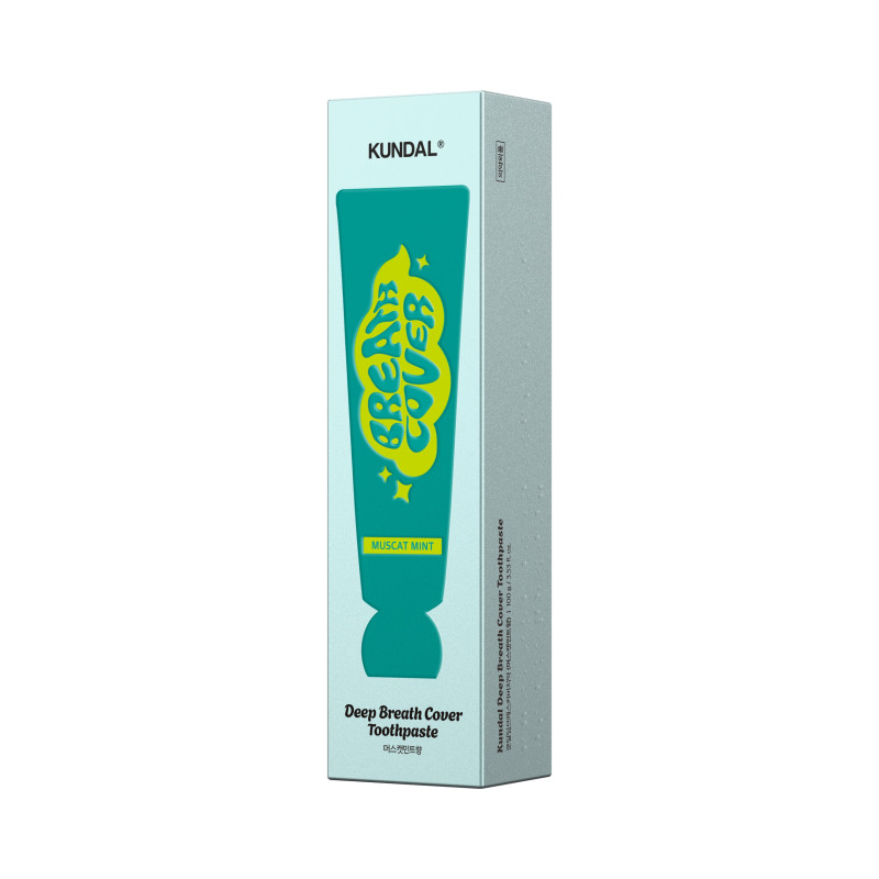 Зубна паста комплексна "Виноград і м'ята" Kundal Deep Breath Cover Toothpaste Muscat Mint 100g Зубна паста комплексна "Виноград і м'ята" Kundal Deep Breath Cover Toothpaste Muscat Mint 100g