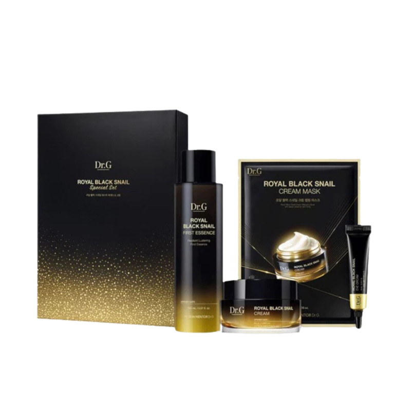 Набір для обличчя омолоджуючий з муцином равлика Dr.G Royal Black Snail Special Set Набір для обличчя омолоджуючий з муцином равлика Dr.G Royal Black Snail Special Set