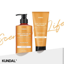 Кондиціонер-маска для волосся пивний Kundal Beer Yeast Hair Loss Relief Treatment Citrus Pomelo 200ml