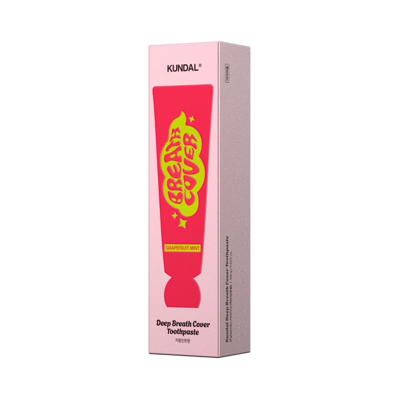 Зубна паста комплексна "Грейпфрут і м'ята" Kundal Deep Breath Cover Toothpaste Grapefruit Mint 100g Зубна паста комплексна "Грейпфрут і м'ята" Kundal Deep Breath Cover Toothpaste Grapefruit Mint 100g