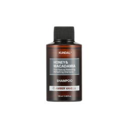Шампунь відновлюючий "Амбра Ваніль" Kundal Honey & Macadamia Nature Shampoo Amber Vanilla 100ml